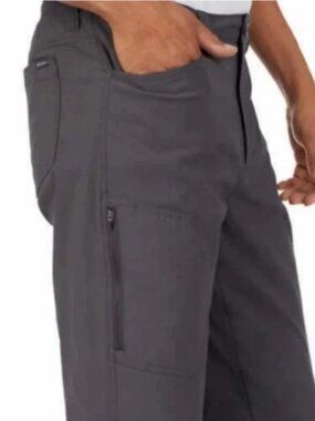 Eddie Bauer Pants Mens Grey Performance Fleece Lined Tech Outdoor Chino 40/30